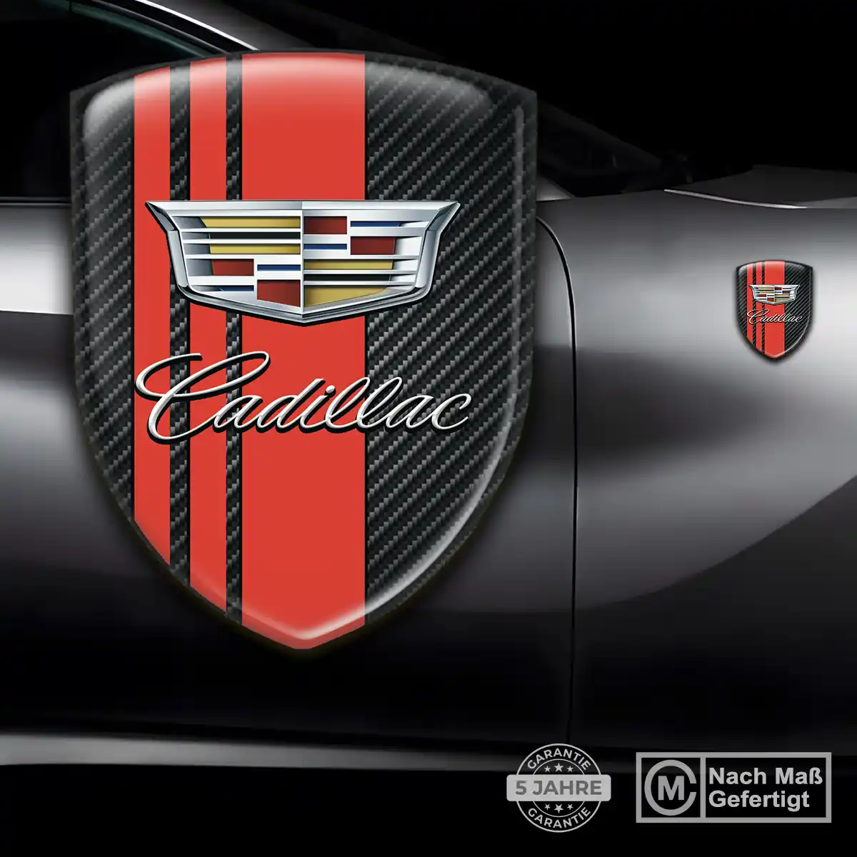 Cadillac 3D Gel Aufkleber Wappen Auto Interieurdesign