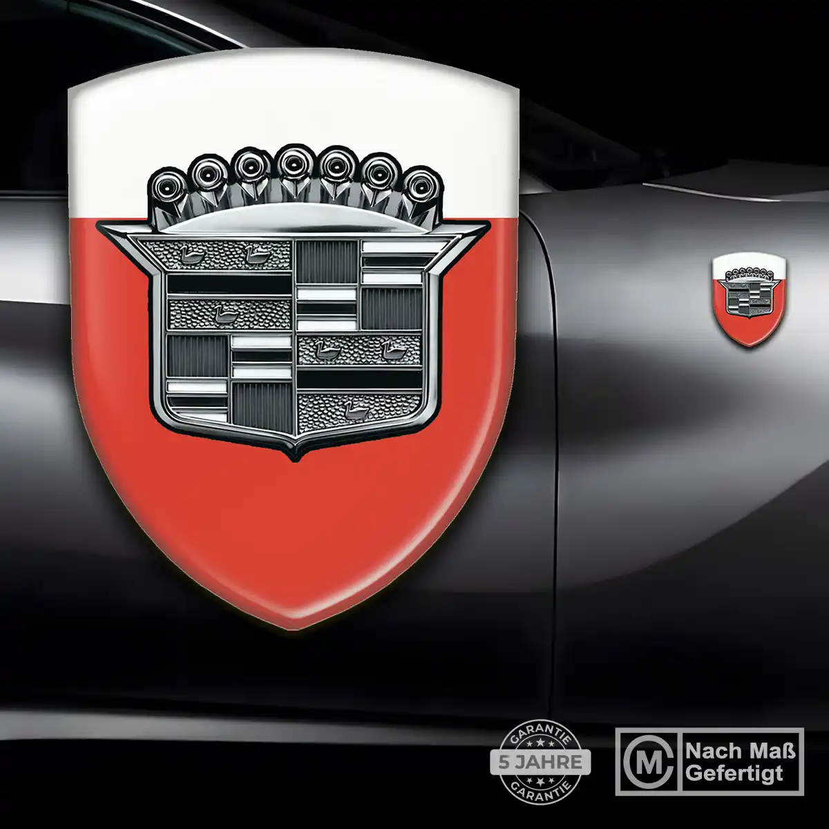 Cadillac 3D Gel Aufkleber Wappen Auto Spitzenqualität