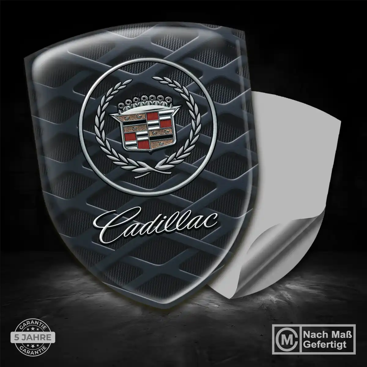 Cadillac 3D Gel Aufkleber Wappen Auto Tuningfahrzeug