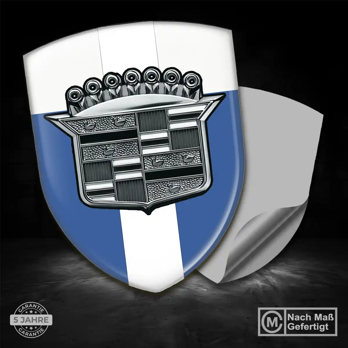 Cadillac 3D Gel Aufkleber Wappen Luxus-Edition