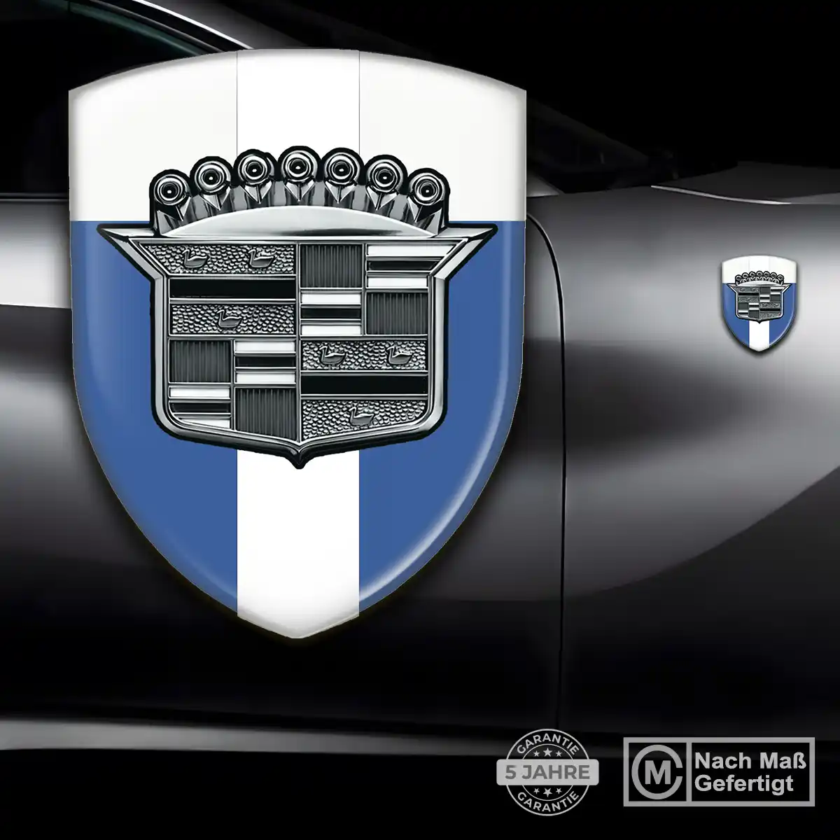 Cadillac 3D Gel Aufkleber Wappen Luxus-Edition