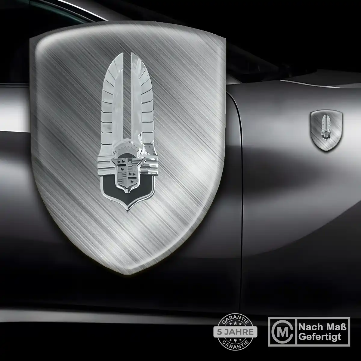 Cadillac 3D Gel Aufkleber Wappen Premium-Edition