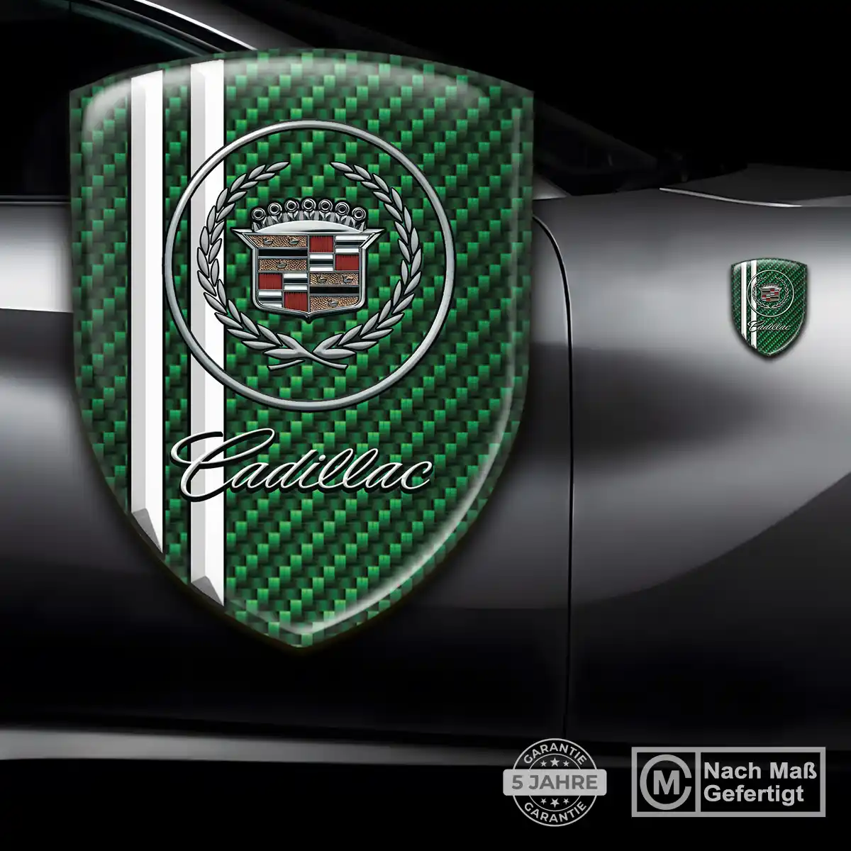 Cadillac 3D Gel Aufkleber Wappen Spitzenqualität