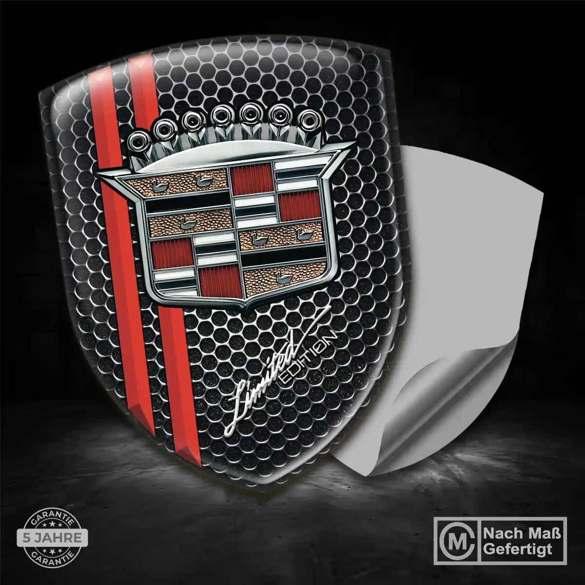 Cadillac Aufkleber 3D Gel Emblem Ausdrucksstarkes Design