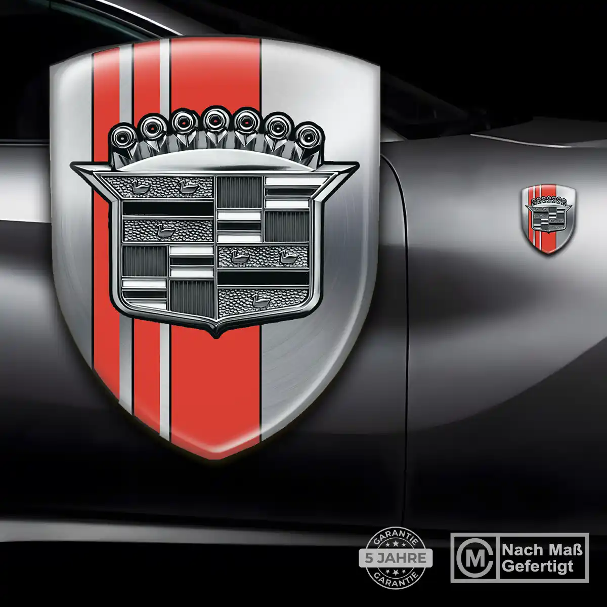 Cadillac Aufkleber 3D Gel Emblem Auto Edles Design