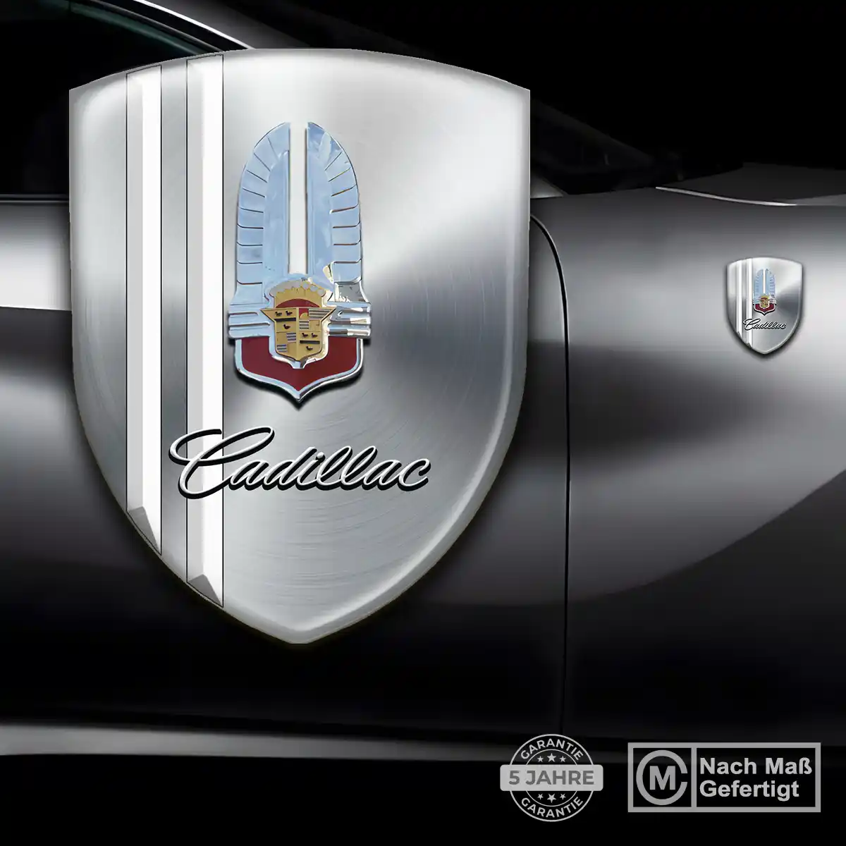 Cadillac Aufkleber 3D Gel Emblem Auto Elegantes Design