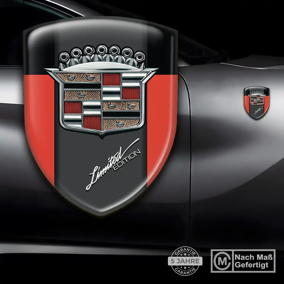 Cadillac Aufkleber 3D Gel Emblem Auto Hochwertiges Harz