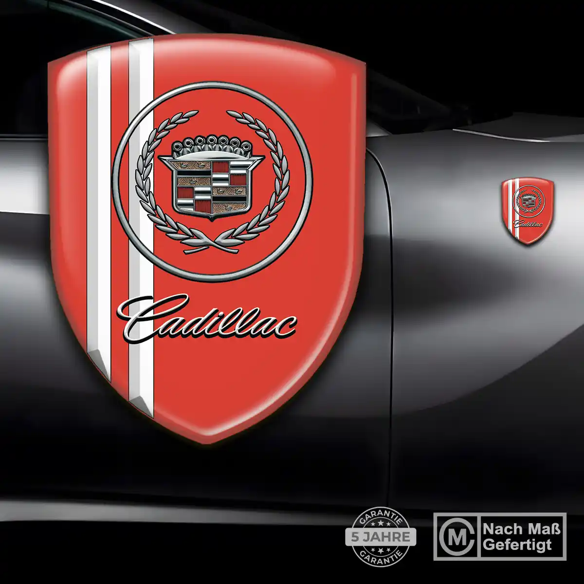 Cadillac Aufkleber 3D Gel Emblem Auto Premium-Edition