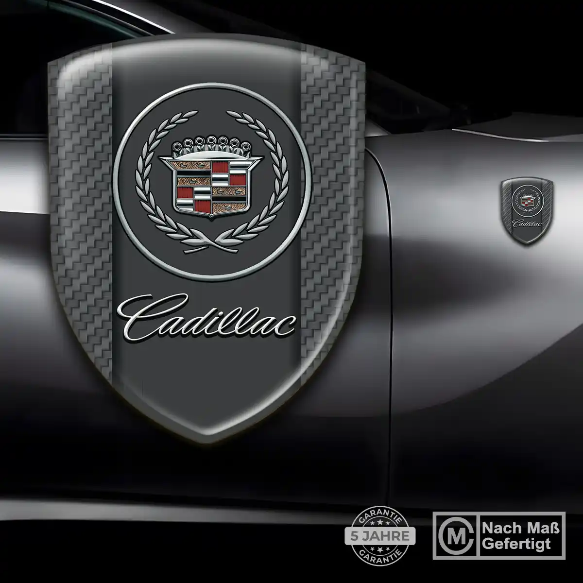 Cadillac Aufkleber 3D Gel Emblem Auto Premiumqualität