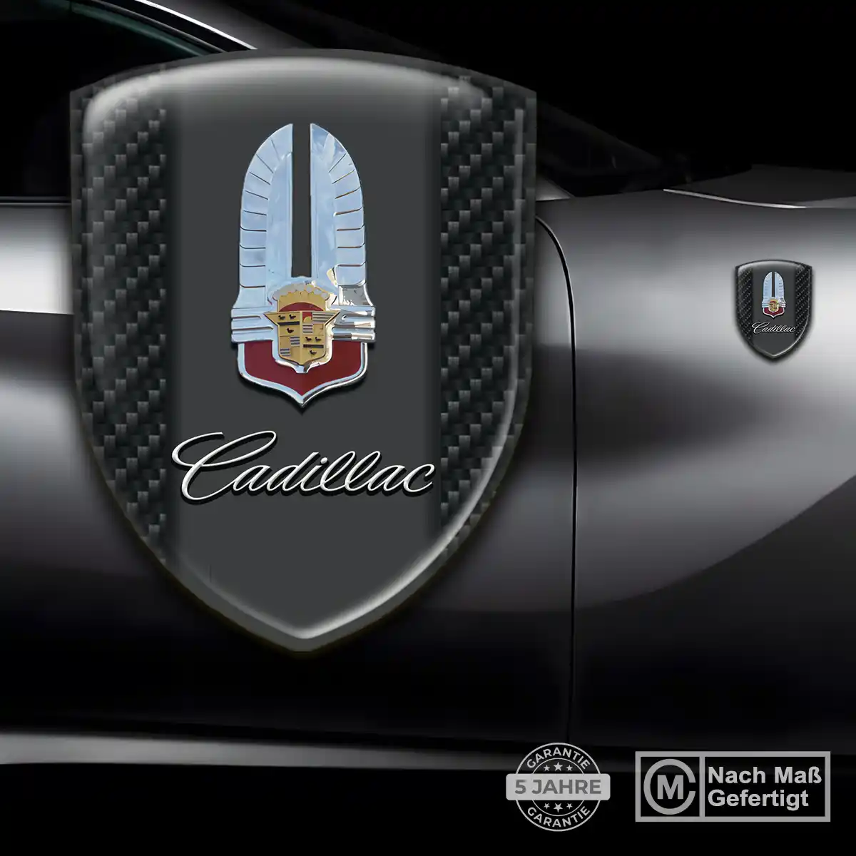 Cadillac Aufkleber 3D Gel Emblem Überzeugende Qualität