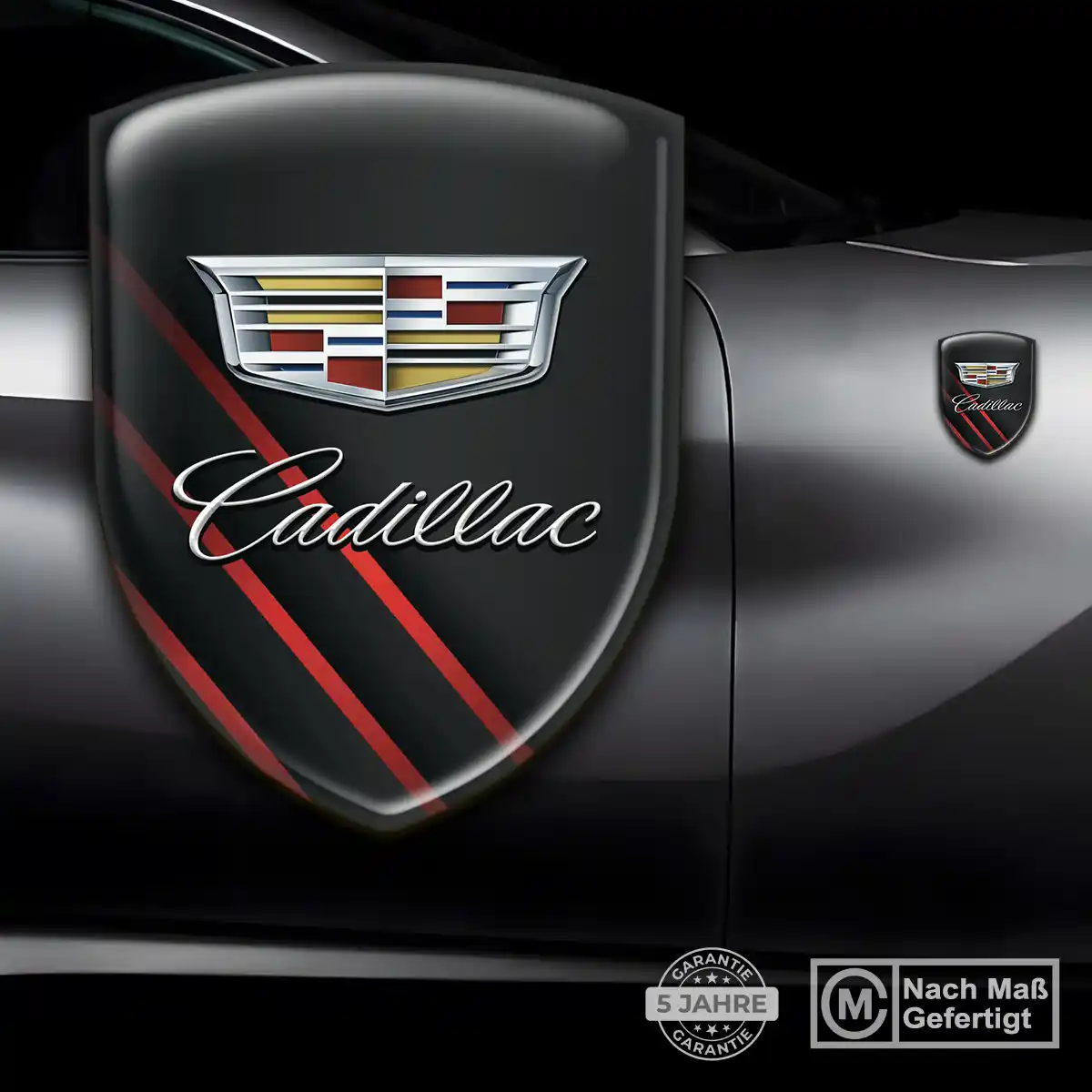 Cadillac Aufkleber 3D Gel Emblem Edles Design