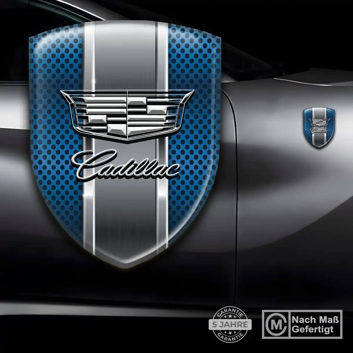 Cadillac Aufkleber 3D Gel Emblem Erstklassige Qualität