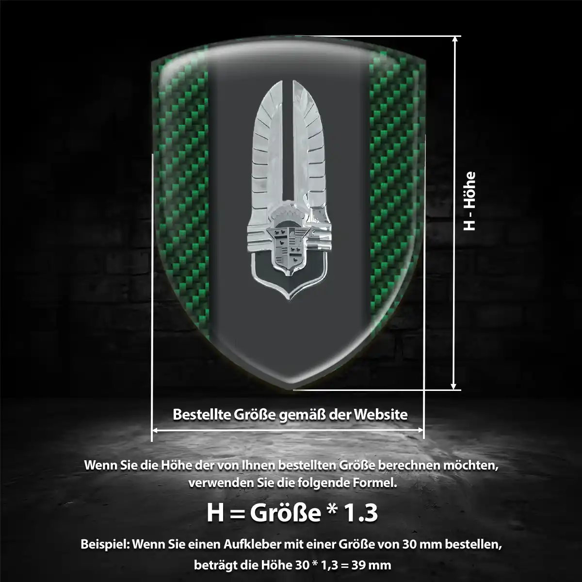 Cadillac Aufkleber 3D Gel Emblem Exterieurdesign