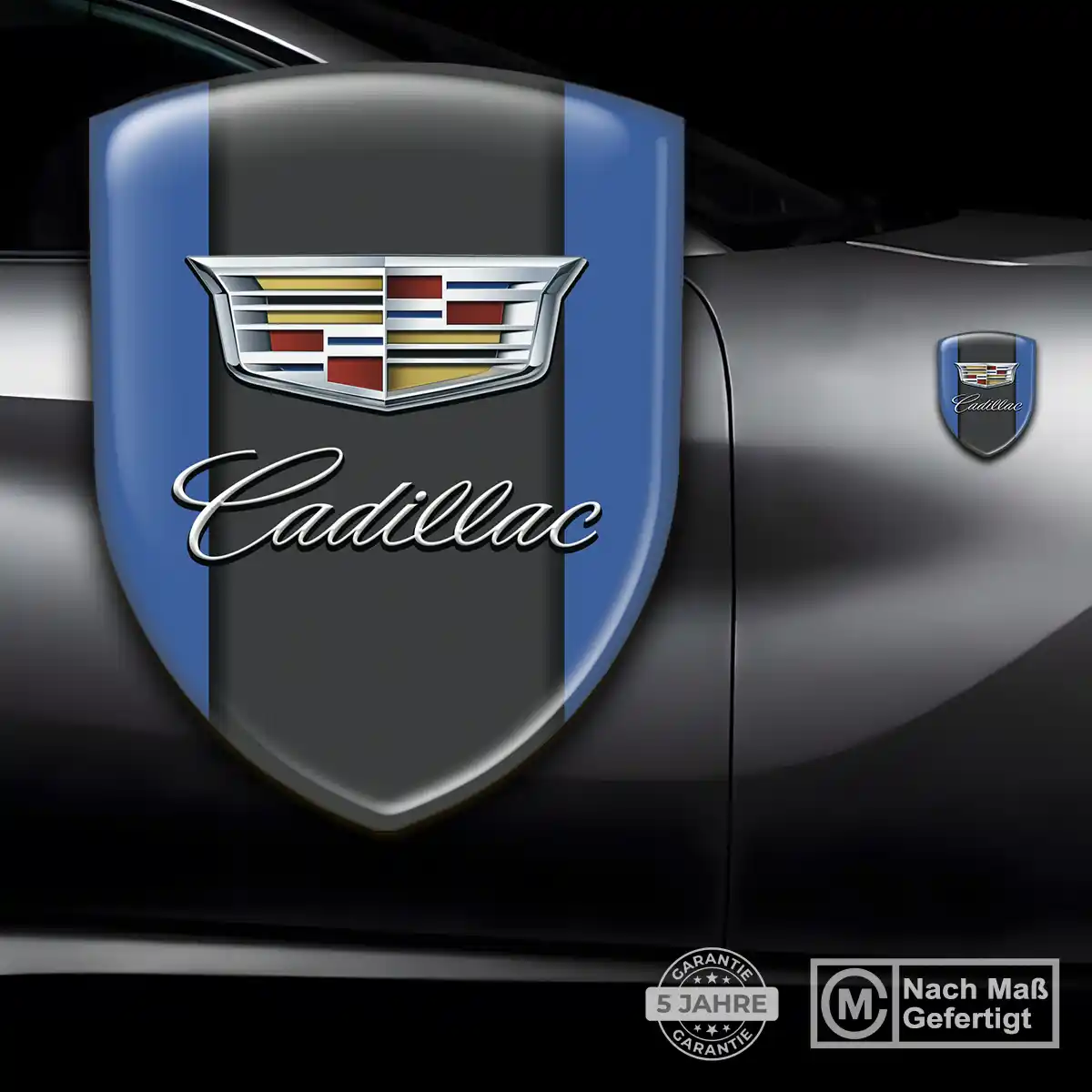 Cadillac Aufkleber 3D Gel Emblem Höchste Qualität