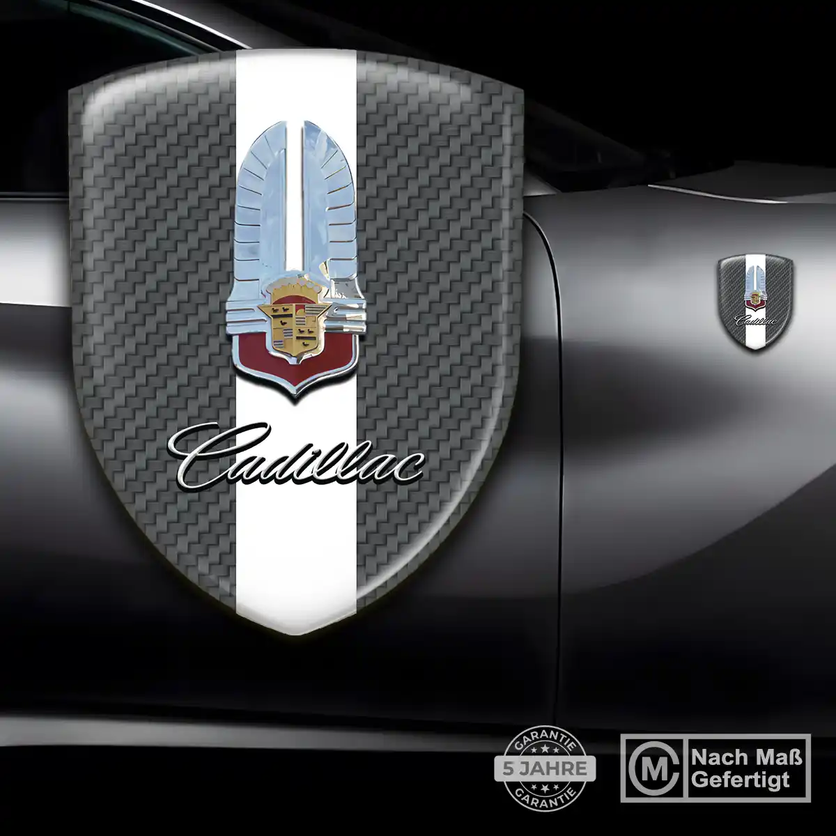 Cadillac Aufkleber 3D Gel Emblem Limitierte Auflage