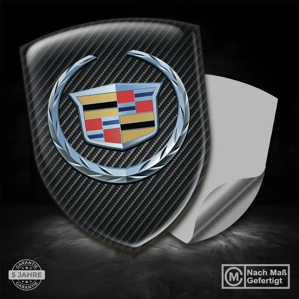 Cadillac Aufkleber 3D Gel Emblem Premium-Edition