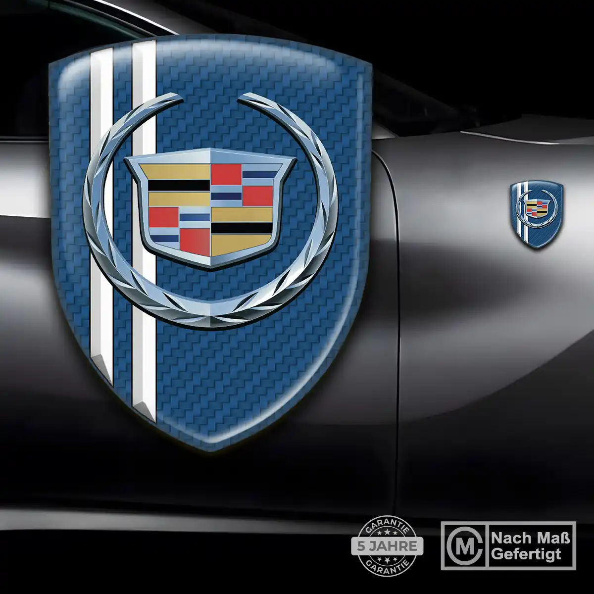 Cadillac Aufkleber 3D Gel Emblem Verlässliche Qualität
