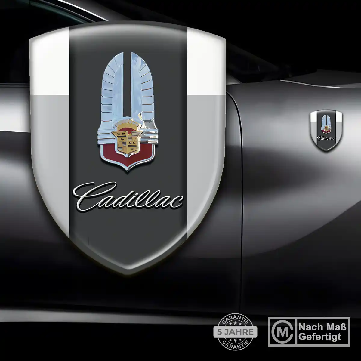 Cadillac Aufkleber 3D Gel Embleme Anspruchsvolles Design
