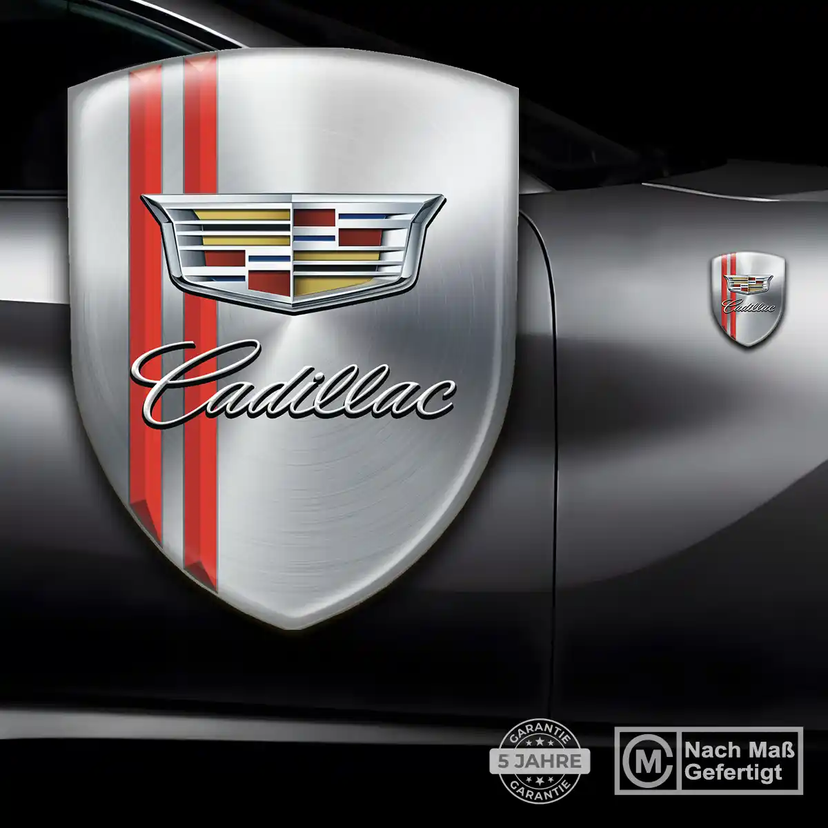 Cadillac Aufkleber 3D Gel Embleme Ausdrucksstarkes Design