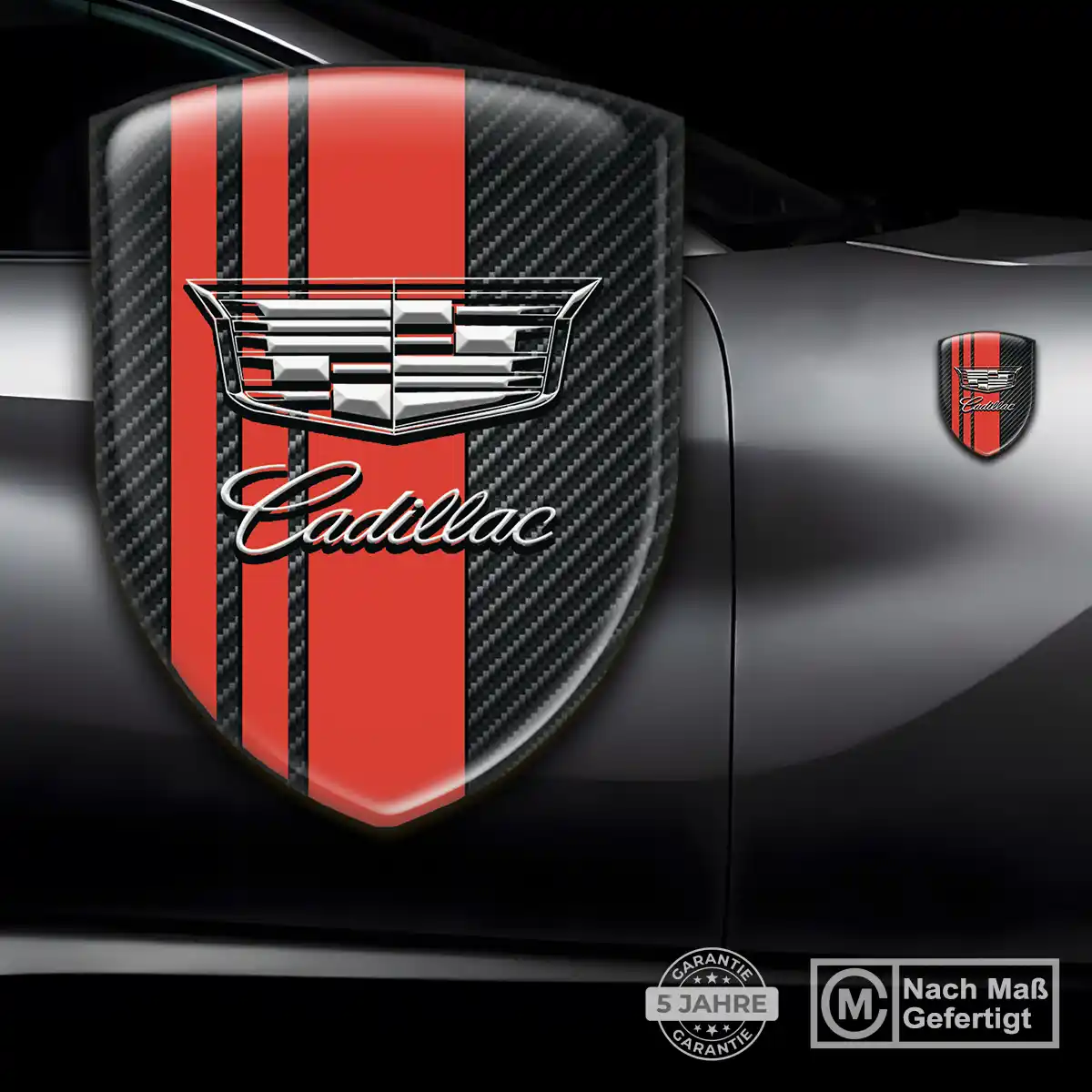 Cadillac Aufkleber 3D Gel Embleme Auto Elegantes Design