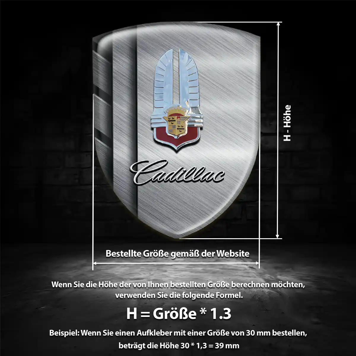 Cadillac Aufkleber 3D Gel Embleme Auto Hohe Qualität