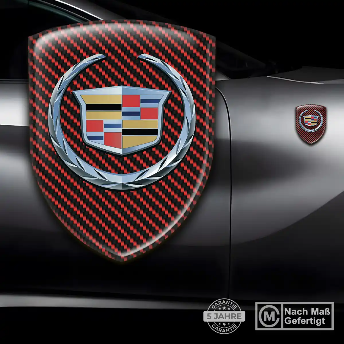 Cadillac Aufkleber 3D Gel Embleme Auto Limitierte Auflage