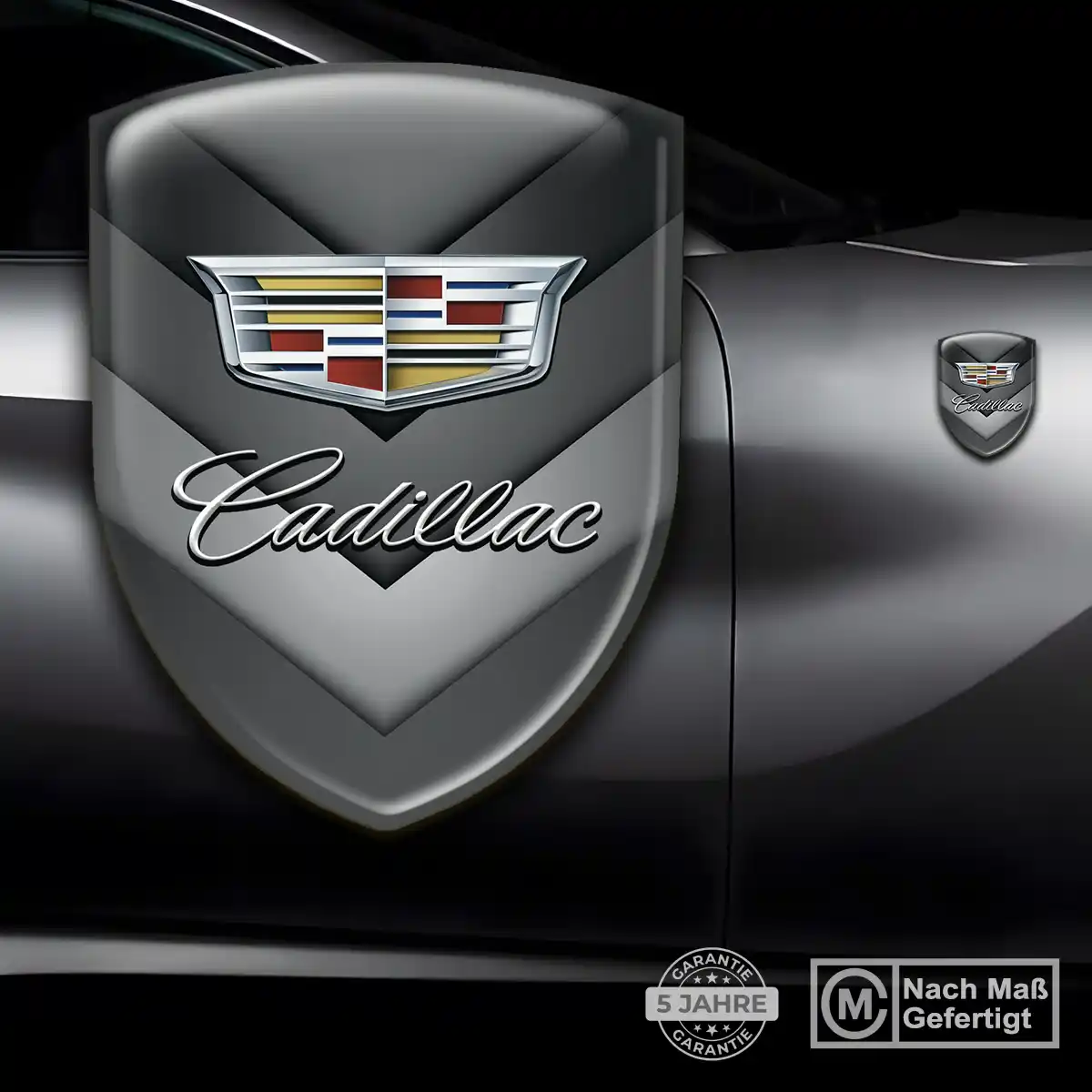 Cadillac Aufkleber 3D Gel Embleme Auto Tuningfahrzeug