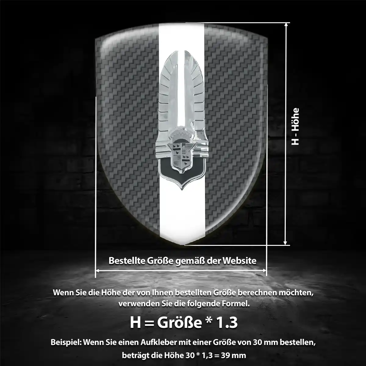 Cadillac Aufkleber 3D Gel Embleme Edles Design