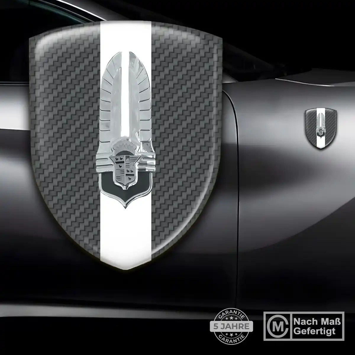 Cadillac Aufkleber 3D Gel Embleme Edles Design