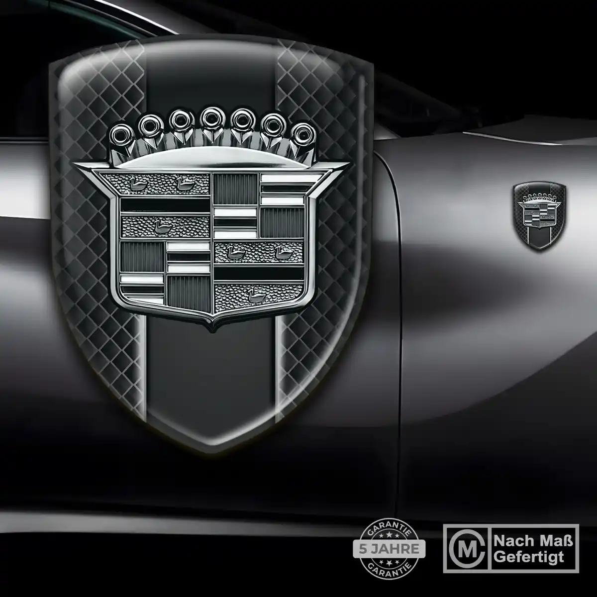 Cadillac Aufkleber 3D Gel Embleme Elegantes Design