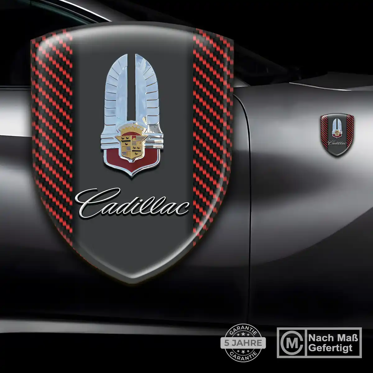 Cadillac Aufkleber 3D Gel Embleme Höchste Qualität