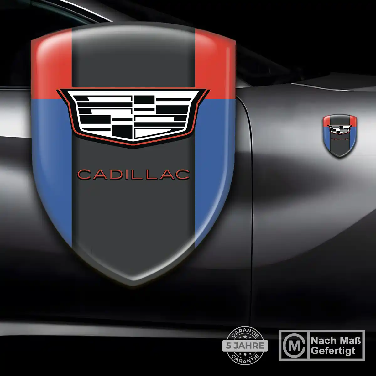 Cadillac Aufkleber 3D Gel Embleme Interieurdesign