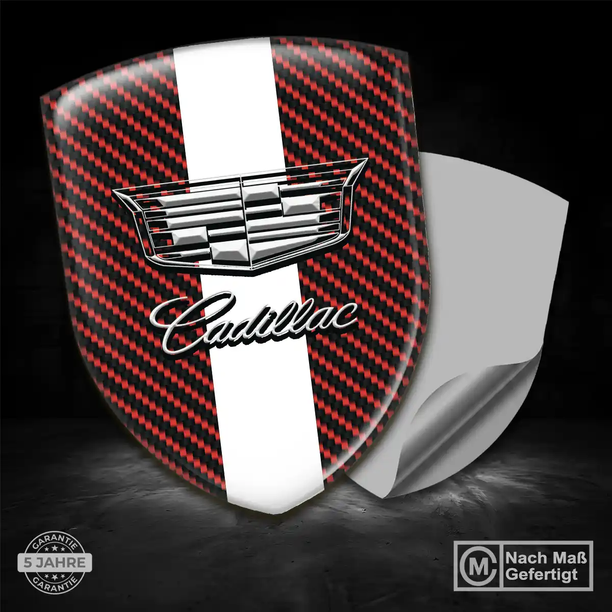 Cadillac Aufkleber 3D Gel Embleme Limitierte Auflage