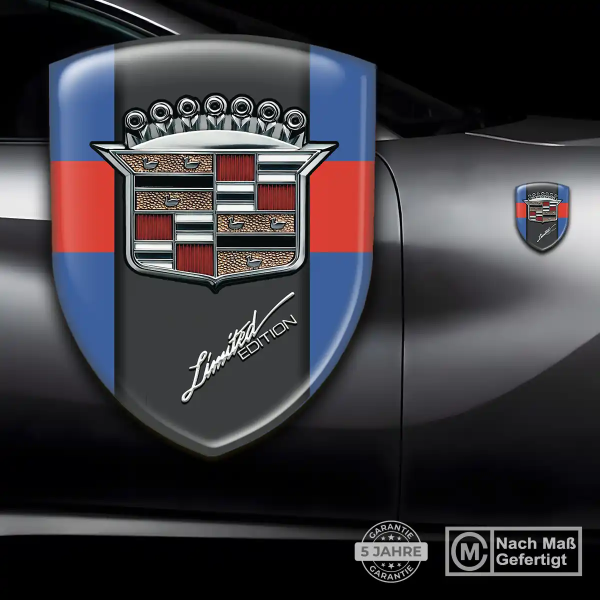 Cadillac Aufkleber 3D Gel Embleme Spitzenqualität