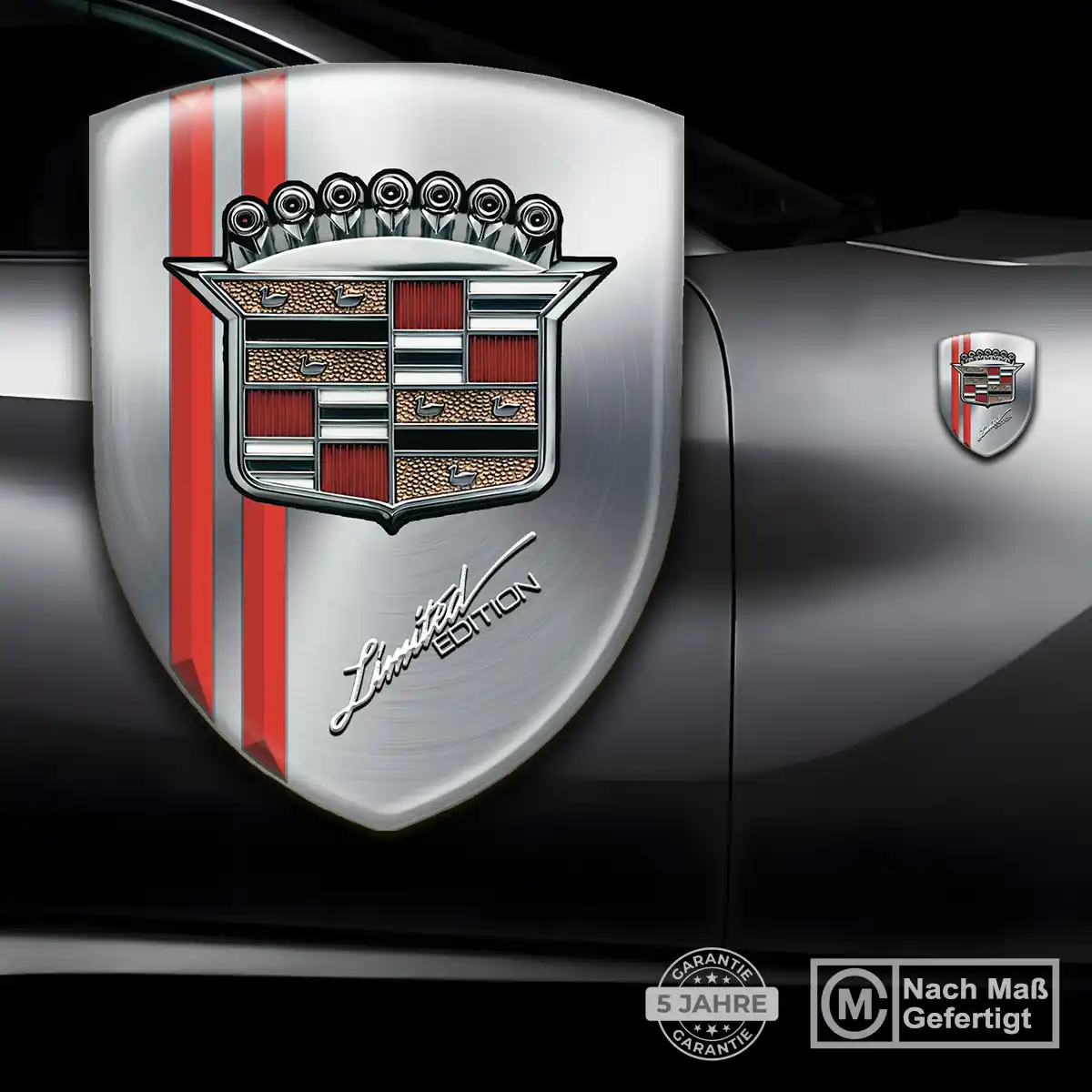 Cadillac Aufkleber 3D Gel Embleme Verlässliche Qualität