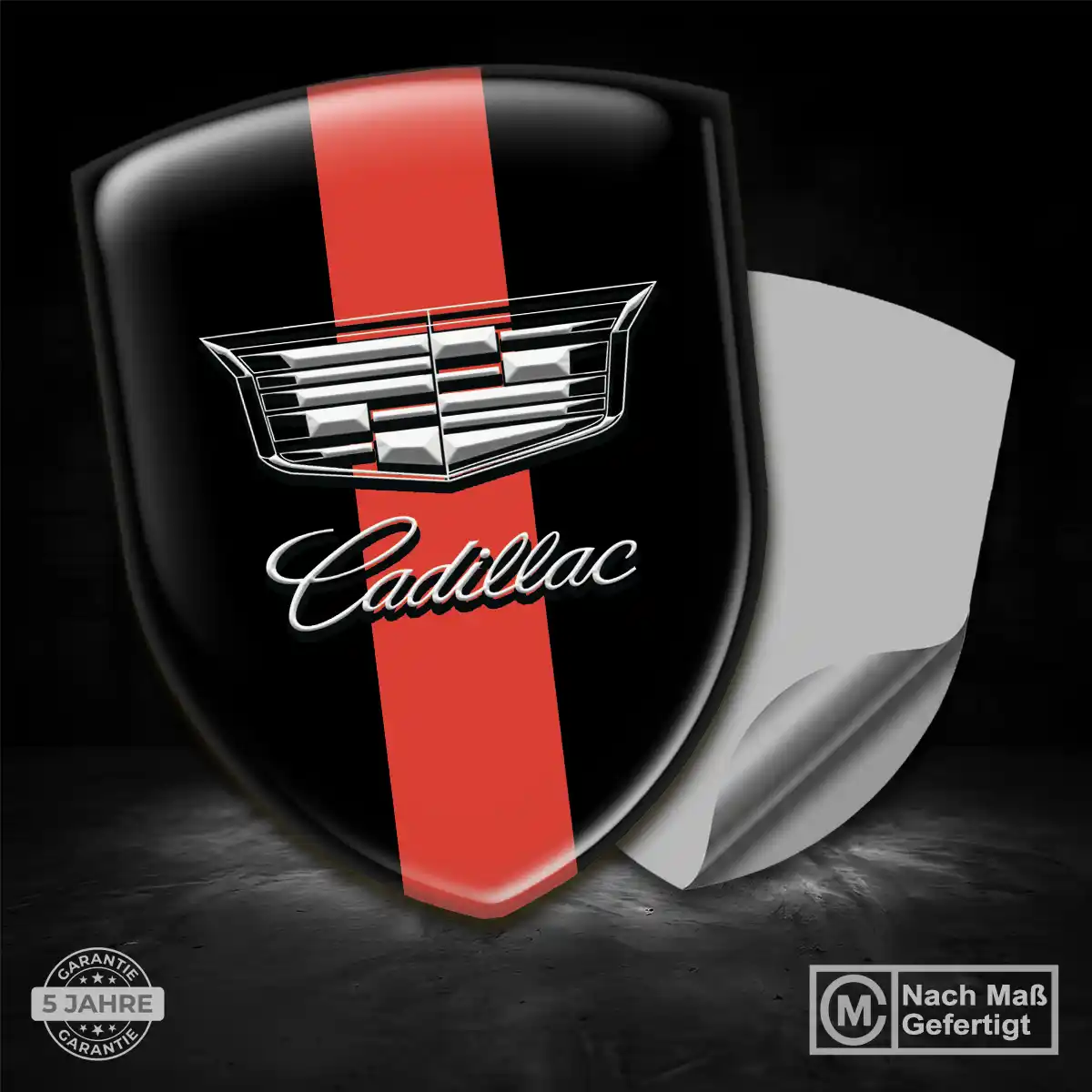 Cadillac Aufkleber 3D Gel Silikon Ausdrucksstarkes Design