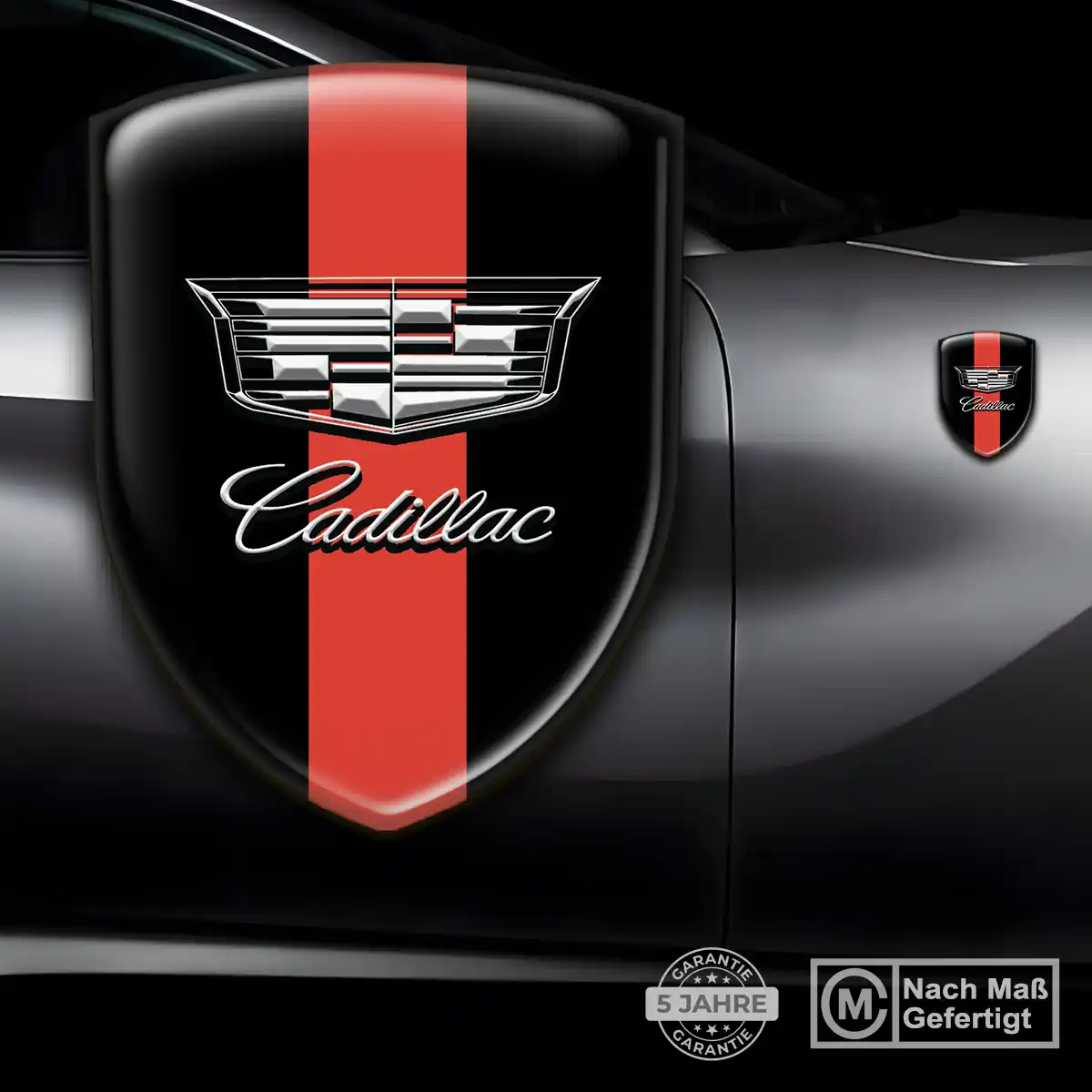 Cadillac Aufkleber 3D Gel Silikon Ausdrucksstarkes Design