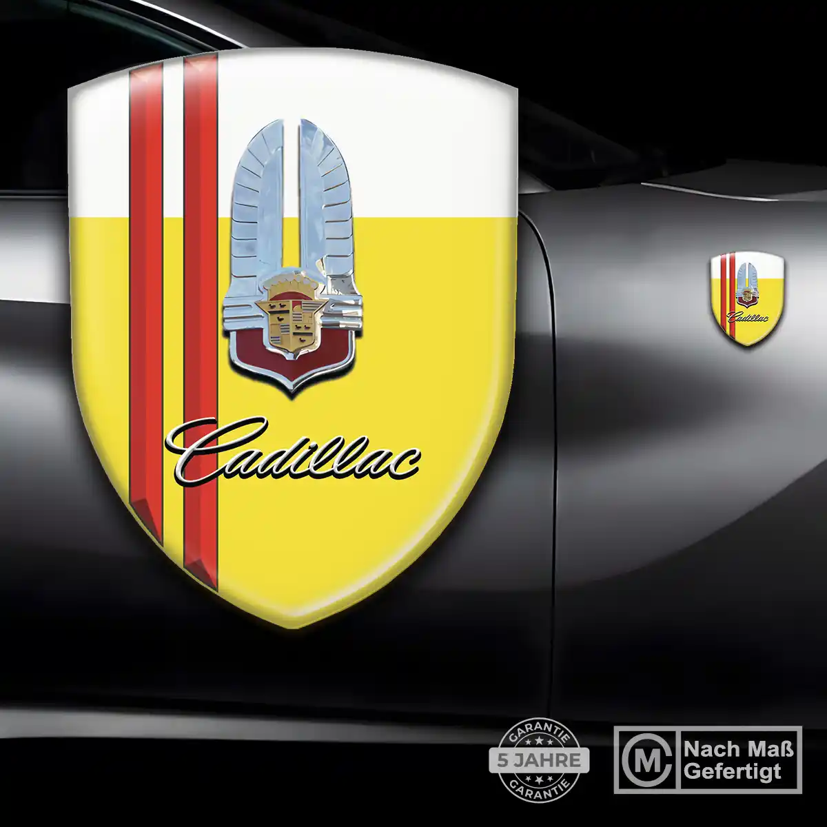 Cadillac Aufkleber 3D Gel Silikon Auto Tuningfahrzeug