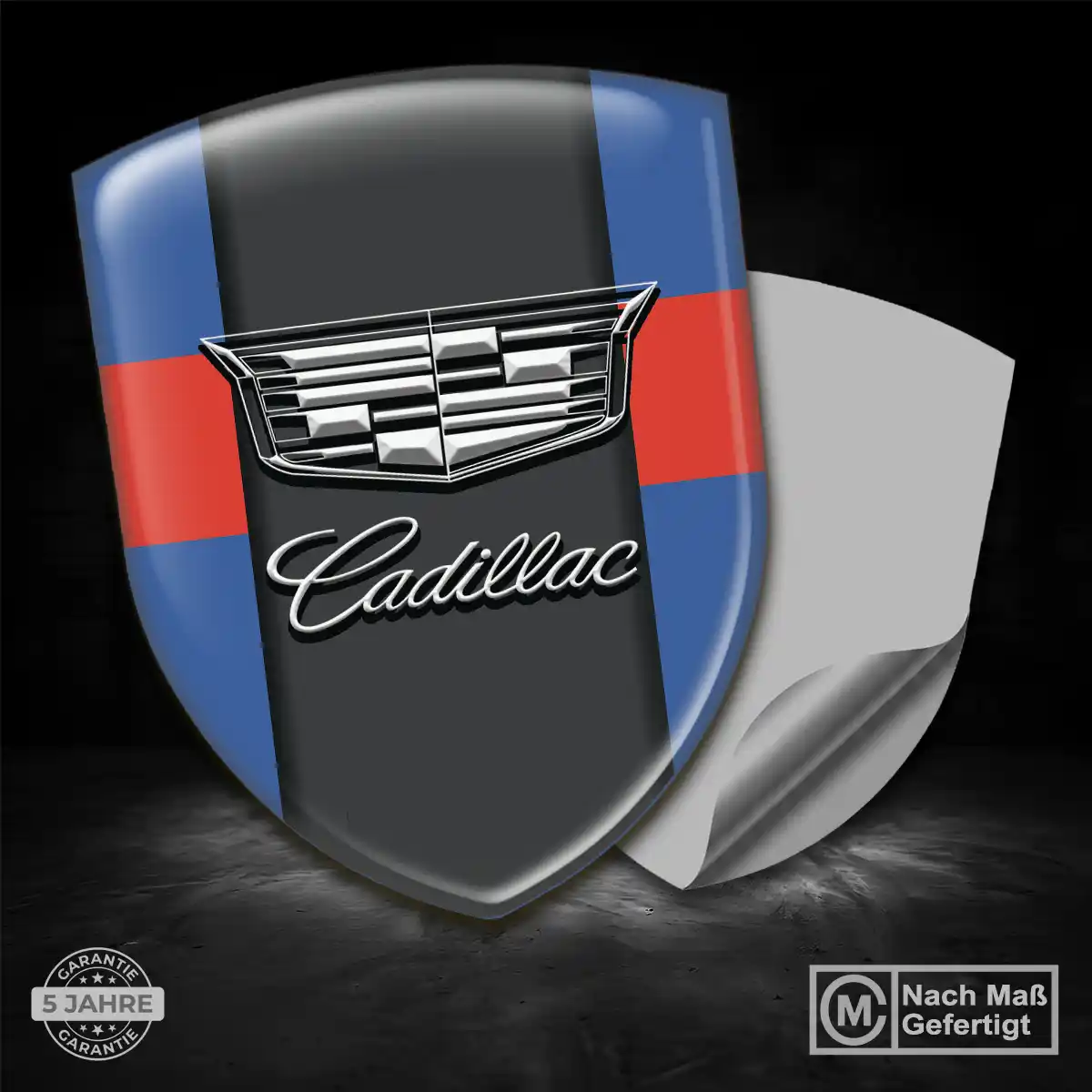 Cadillac Aufkleber 3D Gel Silikon Überzeugende Qualität