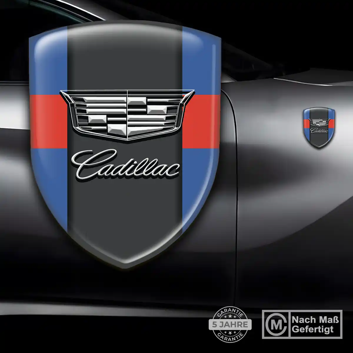 Cadillac Aufkleber 3D Gel Silikon Überzeugende Qualität