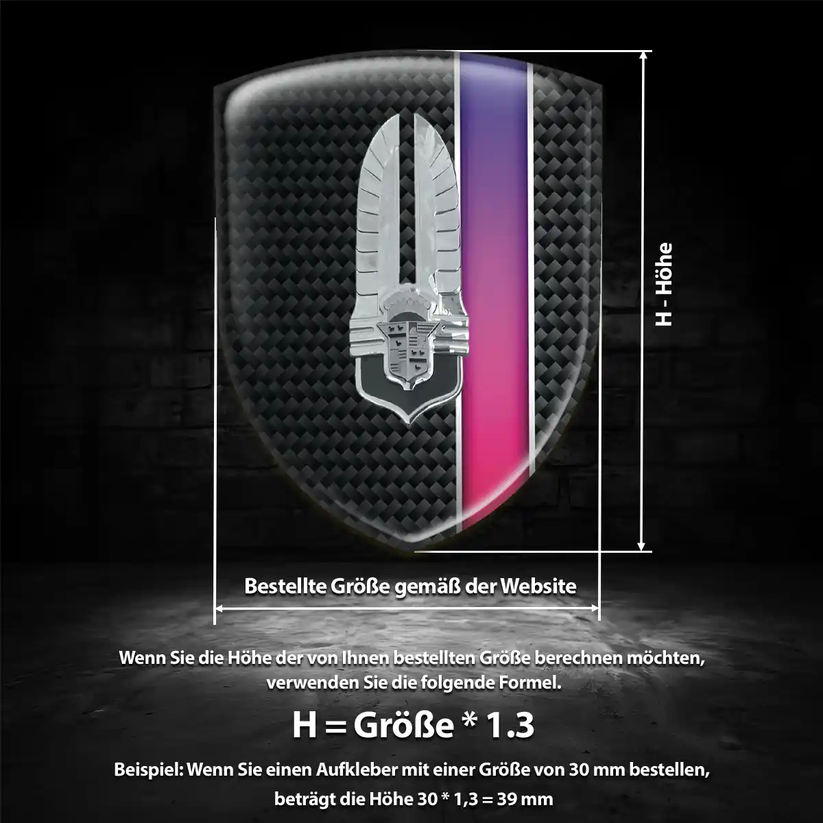 Cadillac Aufkleber 3D Gel Silikon Limitierte Auflage