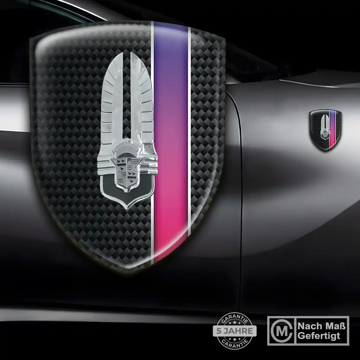 Cadillac Aufkleber 3D Gel Silikon Limitierte Auflage