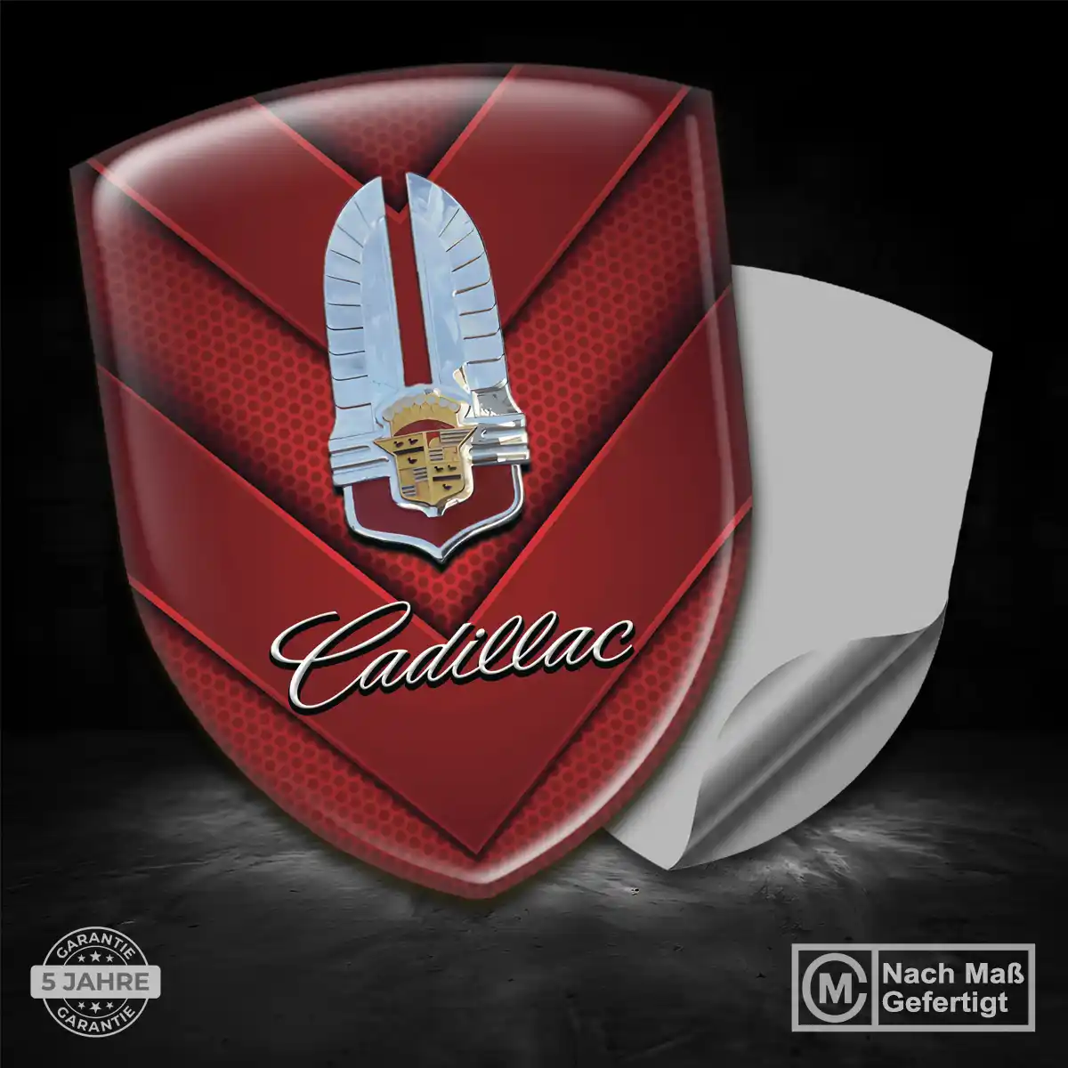 Cadillac Aufkleber 3D Gel Silikon Premiumqualität