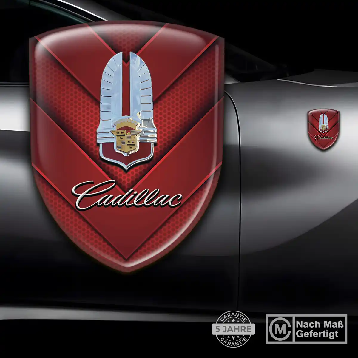 Cadillac Aufkleber 3D Gel Silikon Premiumqualität