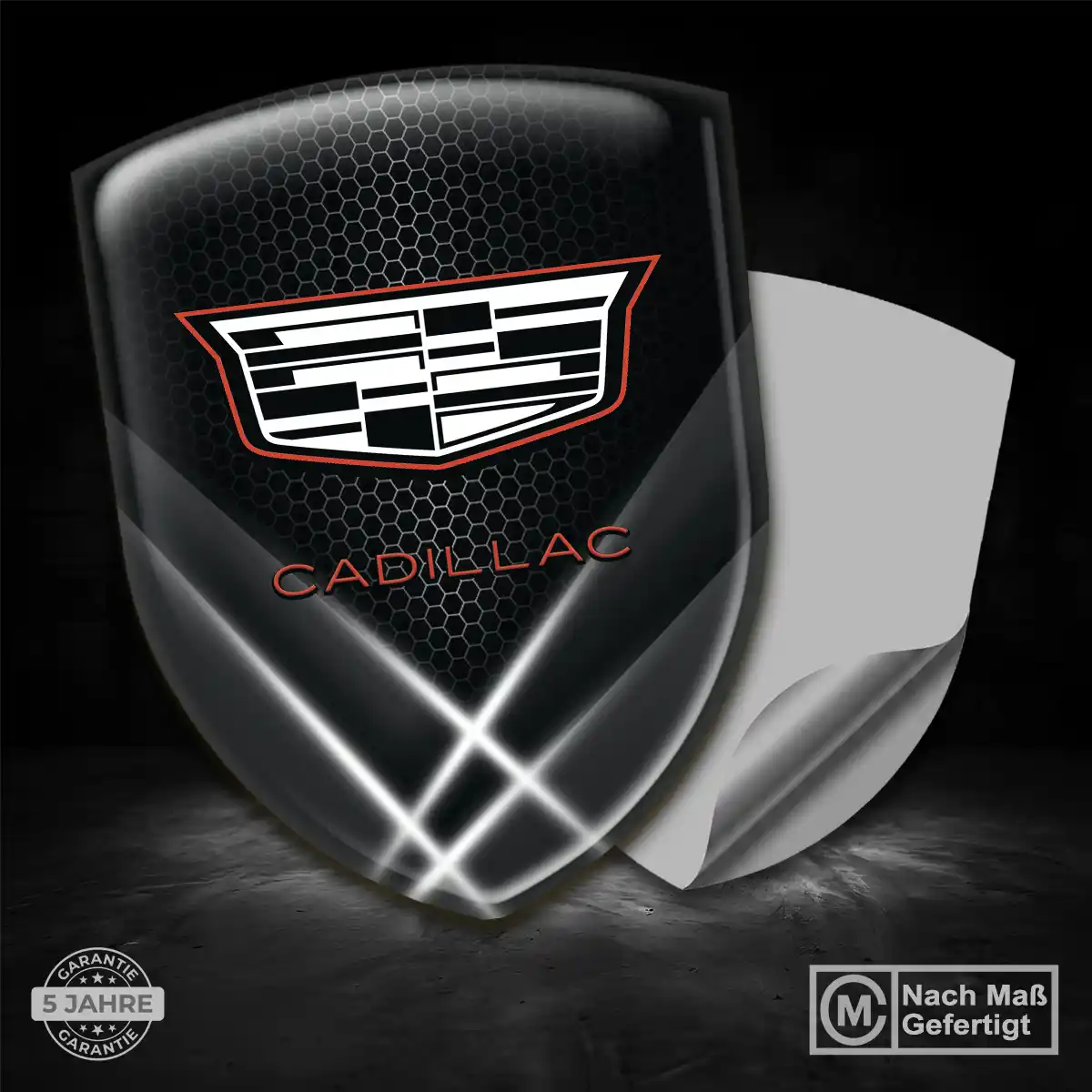 Cadillac Aufkleber 3D Gel Wappen Ausdrucksstarkes Design