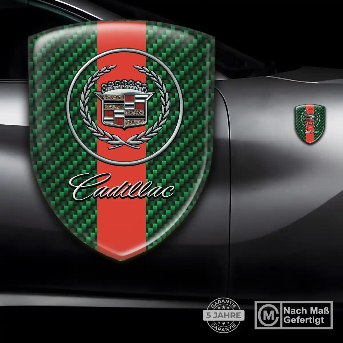 Cadillac Aufkleber 3D Gel Wappen Auto Edles Design