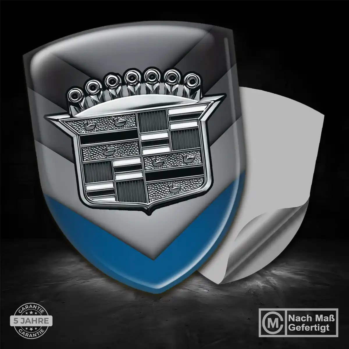Cadillac Aufkleber 3D Gel Wappen Auto Elegantes Design