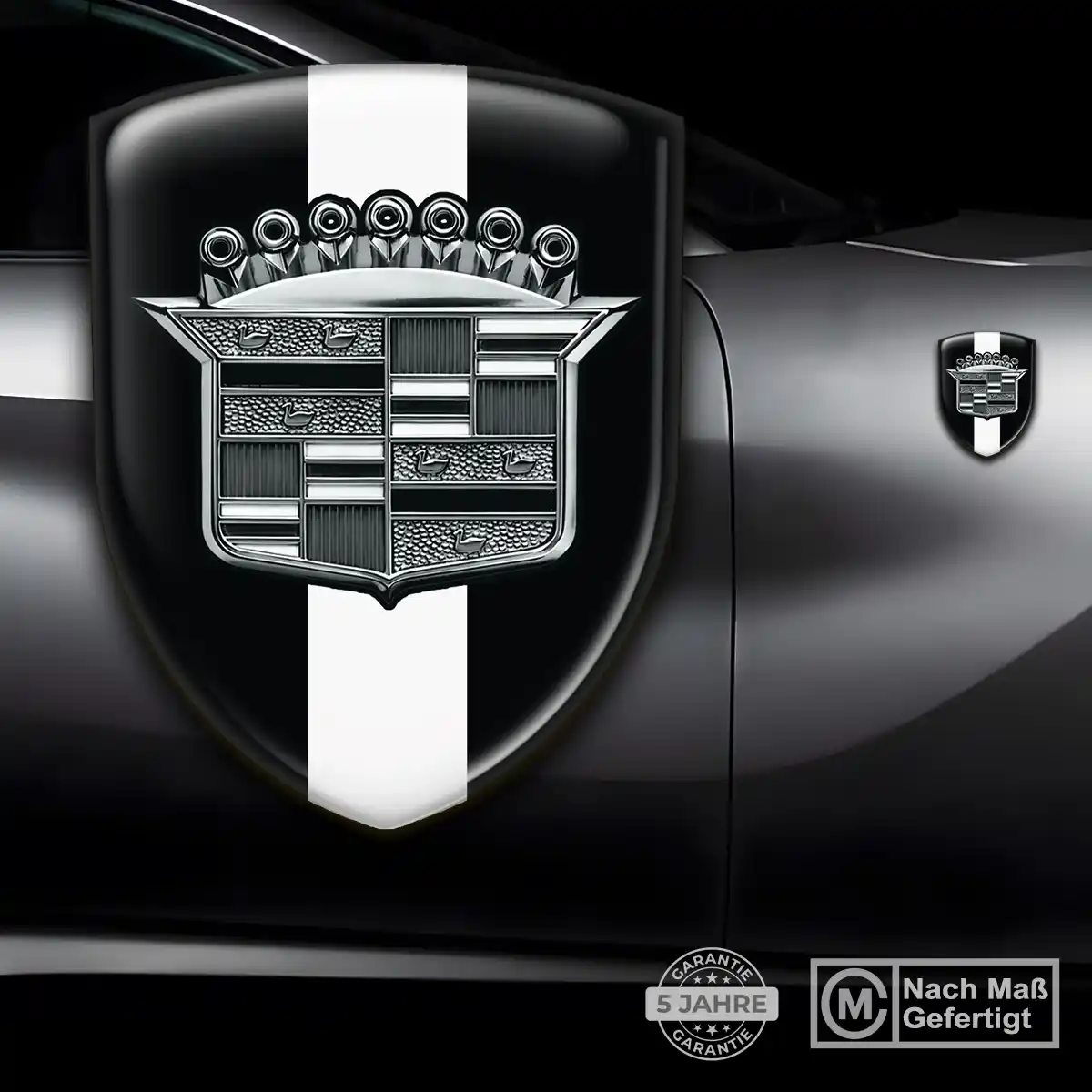 Cadillac Aufkleber 3D Gel Wappen Auto Erstklassige Qualität