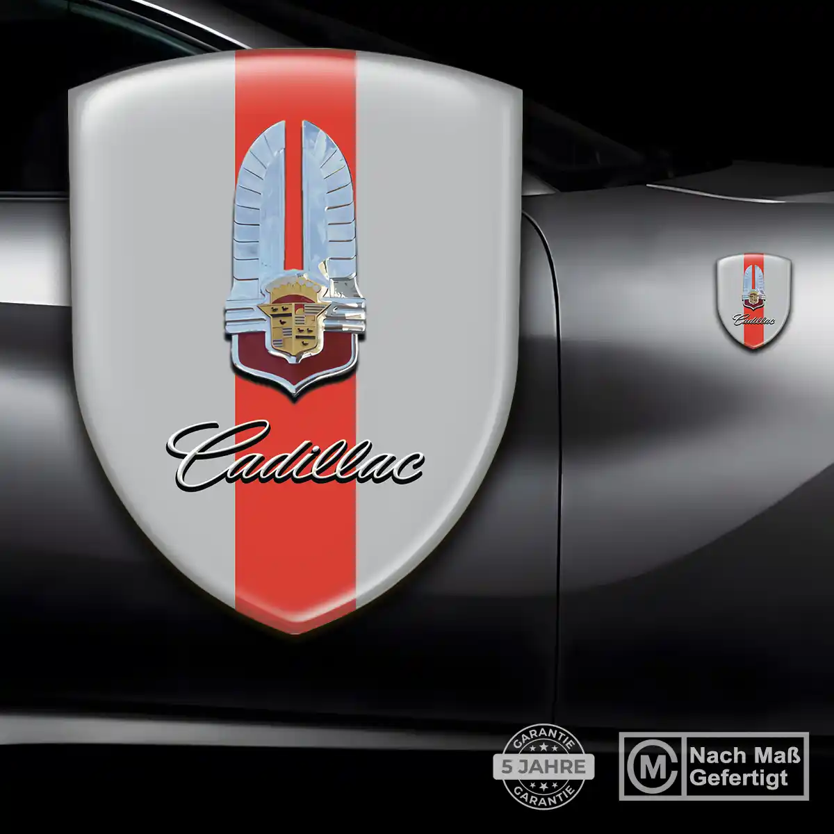 Cadillac Aufkleber 3D Gel Wappen Auto Höchste Qualität