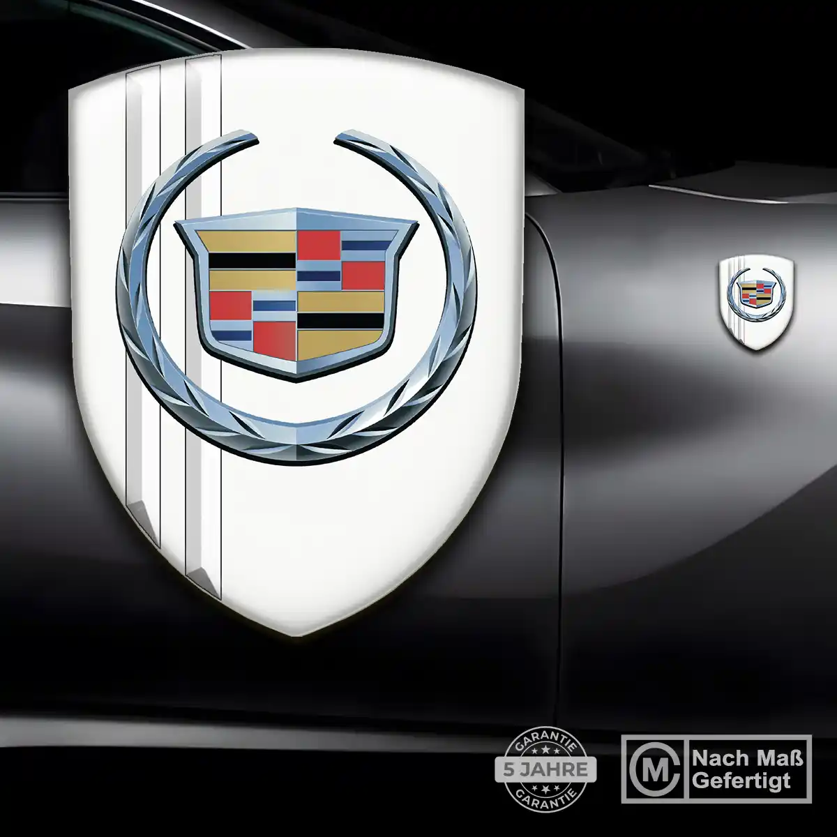 Cadillac Aufkleber 3D Gel Wappen Auto Hochwertiges Harz